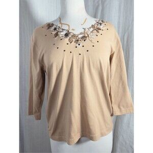 Shenanigans Blouse Size M 90's VTG Sequined Mob Wife Glam Disco Era